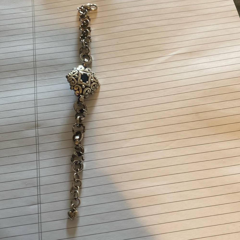 Brighton Silver and Black Bracelet